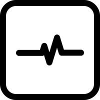 Disegno dell&#39;icona della frequenza cardiaca vettore