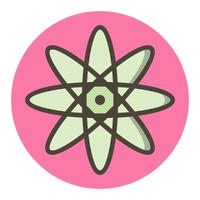 disegno dell&#39;icona dell&#39;atomo vettore