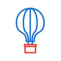 Air Balloon Icon Design vettore