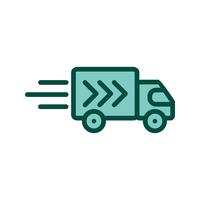 Progettazione dell&#39;icona del camion di consegna vettore