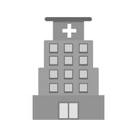 Ospedale Icon Design vettore