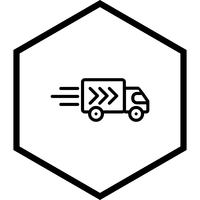 Progettazione dell&#39;icona del camion di consegna vettore