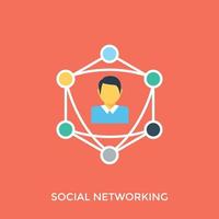 concetti di social network vettore