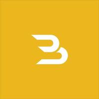 monogramma lettera b logo design vettore