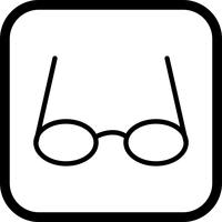 Occhiali Icon Design vettore