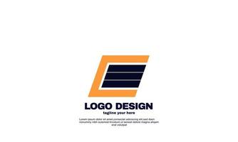 illustratore di stock ispirazione creativa astratta miglior logo potente design geometrico del logo aziendale con colorato vettore