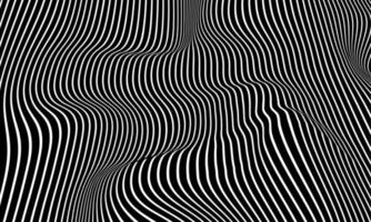 astratto creativo illusione ottica vettore geometrico verme concentrico colore bianco e nero poster sfondo sfondo