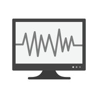 Disegno dell&#39;icona ECG vettore