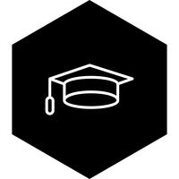 Grad Design Cap Icon vettore