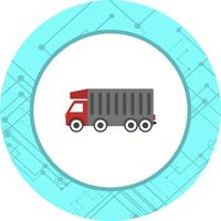 disegno dell&#39;icona del camion di ribaltamento vettore