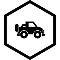 disegno dell&#39;icona di jeep vettore