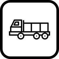 disegno dell&#39;icona di dumper vettore