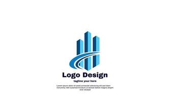 stock vector costruzione di edifici logo design template vettoriale