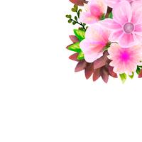 Acquerello del mazzo, insieme floreale di vettore del fiore. Collezione floreale colorato con foglie e fiori, disegno acquerello.