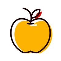 disegno dell&#39;icona della mela
