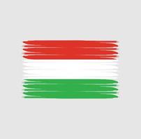 bandiera dell'ungheria con stile grunge vettore
