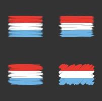 bandiera da collezione del lussemburgo vettore