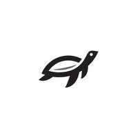un semplice logo o un'icona a forma di tartaruga vettore
