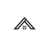 un semplice logo della casa o un design di icone vettore