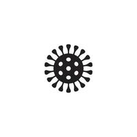 design del logo o dell'icona del coronavirus o covid-19 vettore