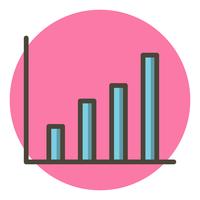 Disegno dell&#39;icona di statistiche vettore