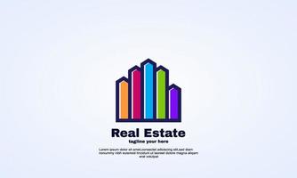stock astratto finanziario società immobiliare logo design vector