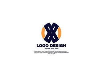 idea creativa astratta miglior logo carino azienda aziendale e logo aziendale design vettoriale