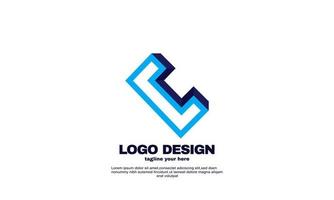 elementi di progettazione grafica vettoriale d'archivio per il modello di logo aziendale aziendale colorato