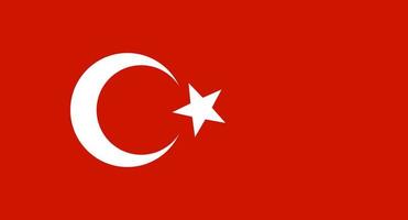 bandiera turca. bandiera turca vettore