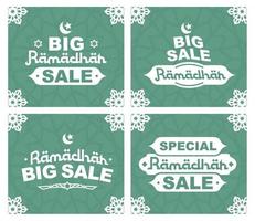 grande vendita speciale per ramadhan, vendita flash, banner vettoriale, super vendita ramadhan vettore