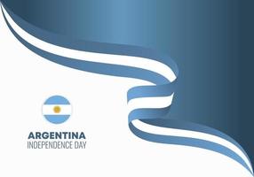 celebrazione nazionale della festa dell'indipendenza dell'argentina il 9 luglio. vettore