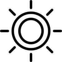 icona della linea di luminosità vettore