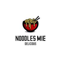 vettore di noodle mie, vettore di ramen