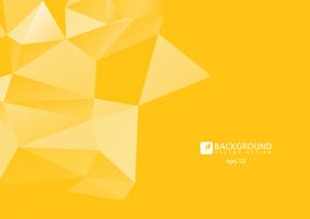 Fondo poli basso triangolare sgualcito geometrico astratto giallo di vettore dell&#39;illustrazione di vettore di stile