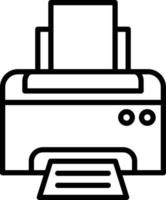 stile dell'icona della stampante vettore