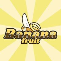 vettore logo banana, può essere utilizzato per il tuo componente di design