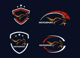 modello di progettazione logo moto. vettore