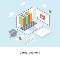 concetti di apprendimento virtuale vettore
