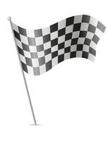 bandiera a scacchi per auto da corsa illustrazione vettoriale