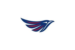 semplice minimalista aquila falco testa di uccello falco per abbigliamento sportivo logo design vector