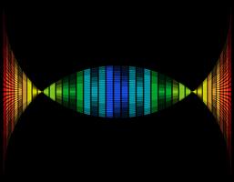 illustrazione vettoriale multicolore grafico equalizzatore astratto