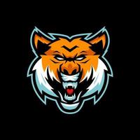 modelli di logo eSport di tigre vettore