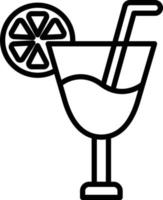 stile icona cocktail vettore