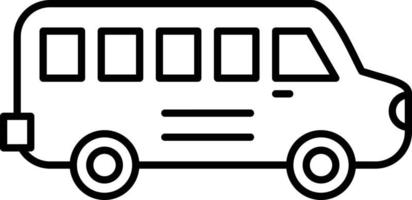 stile icona scuolabus vettore