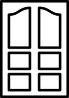 stile dell'icona della porta della stanza vettore