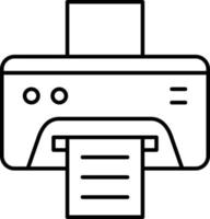 stile dell'icona della stampante vettore