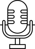 stile icona microfono vettore