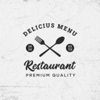 collezione di modelli di design del logo del ristorante moderno vettore