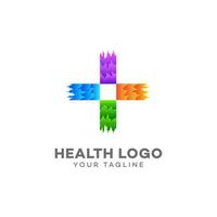 design del logo medico, farmacia, salute, ospedale, vettore