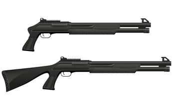 illustrazione vettoriale fucile da caccia